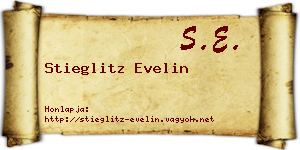 Stieglitz Evelin névjegykártya